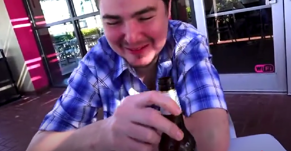 Matt in 2018 during heavy alcohol consumption